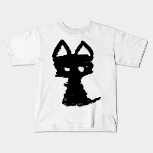 Meowfistofele the black cat Kids T-Shirt
